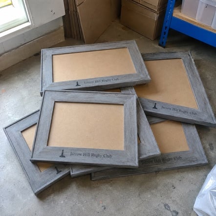 Custom picture frames — customer photo